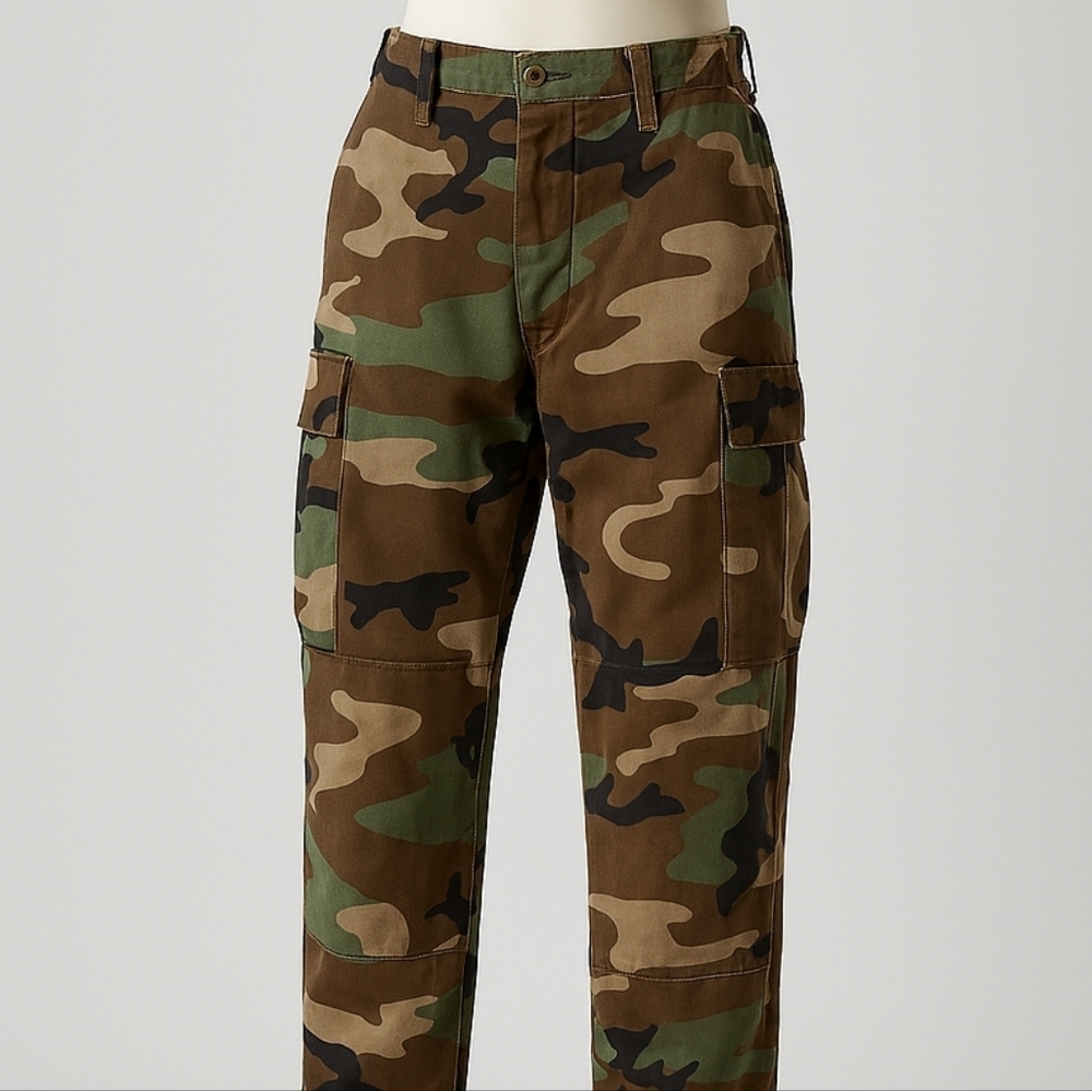 Woodland Camo Combat Trousers – Small Long – Hot Weather Issue